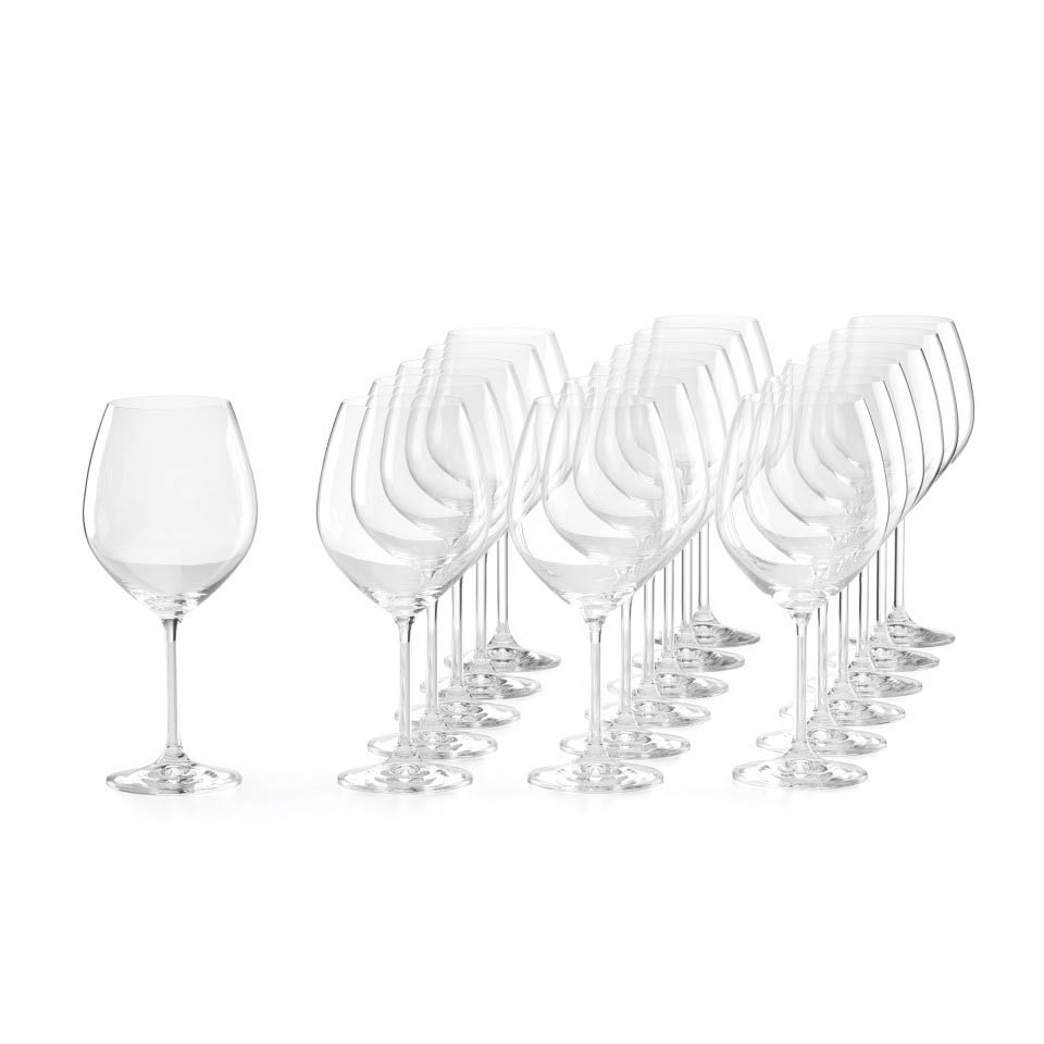 18pc Red Wine Glass Set