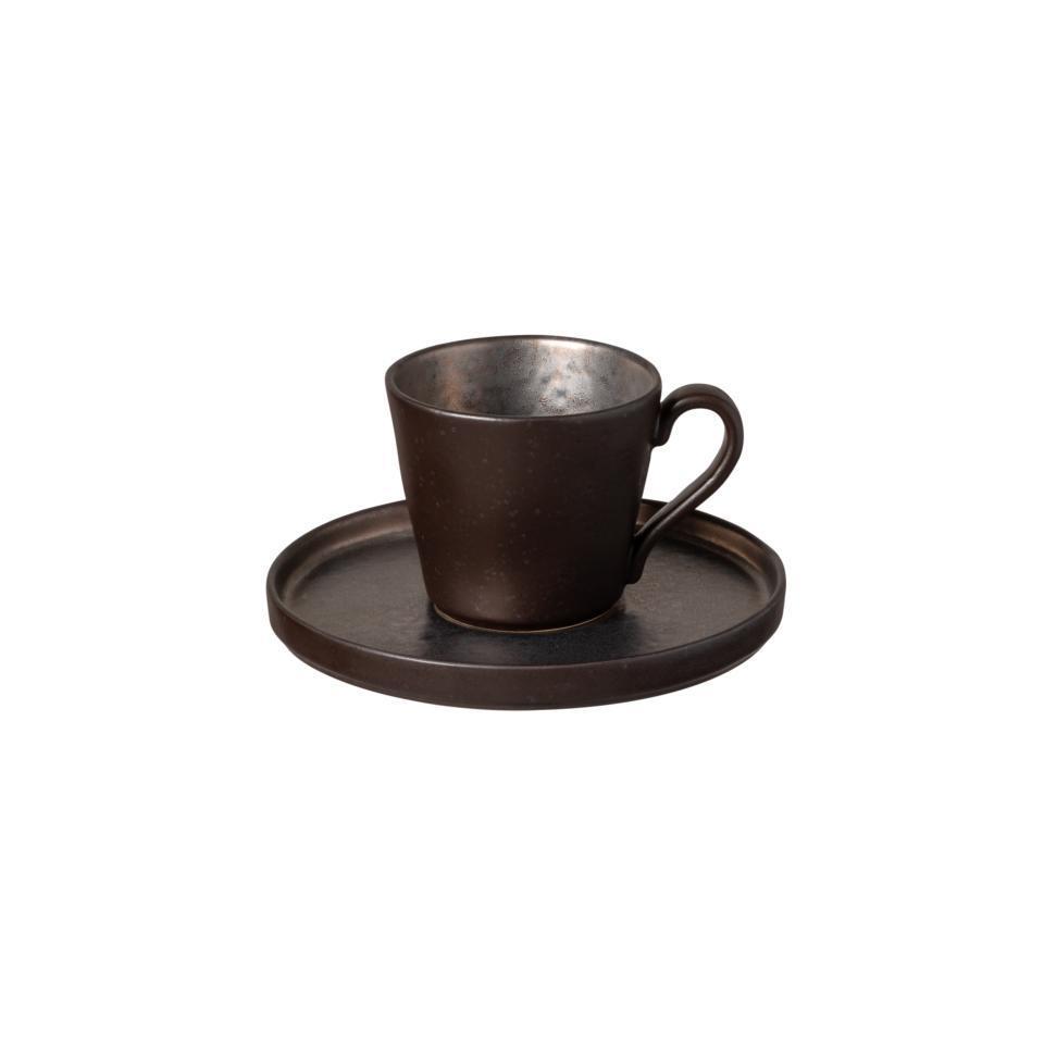 Tea Cup and Saucer 7 oz., Metal