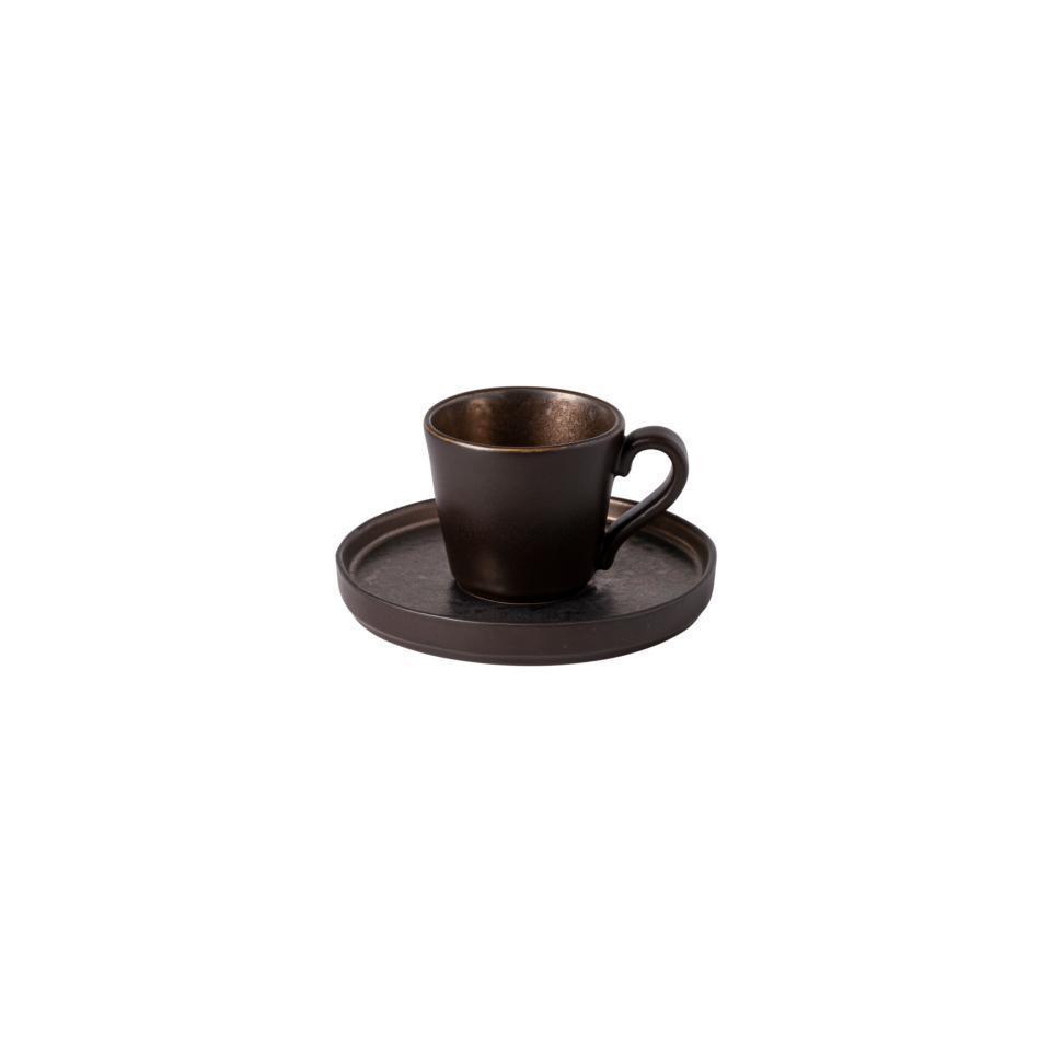 Coffee Cup and Saucer 3 oz., Metal