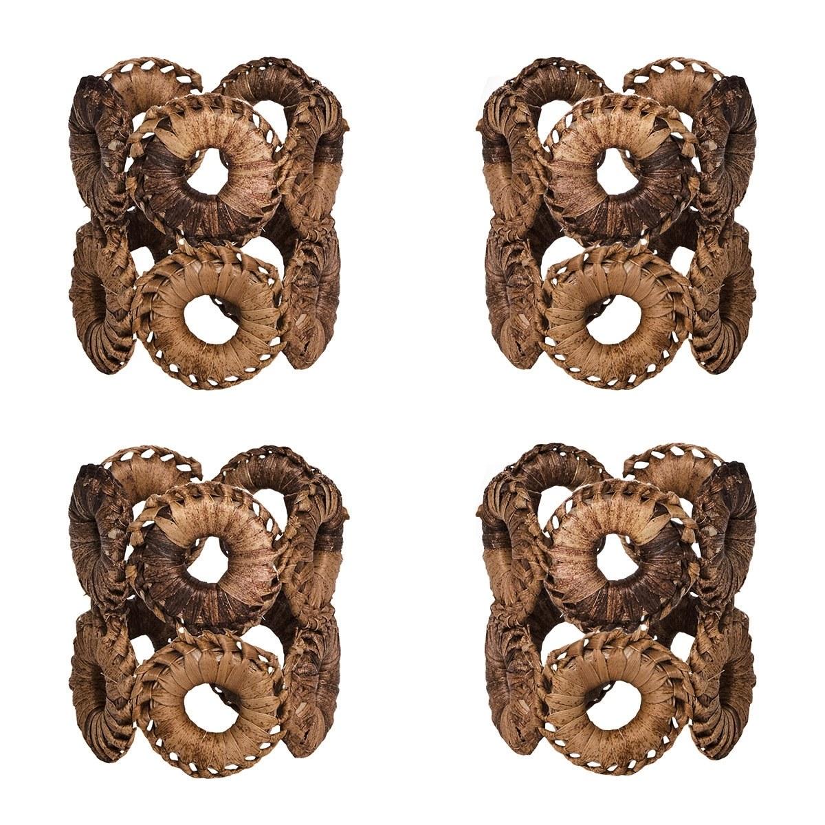 Rustic Ring Napkin Ring Set/4 - Natural