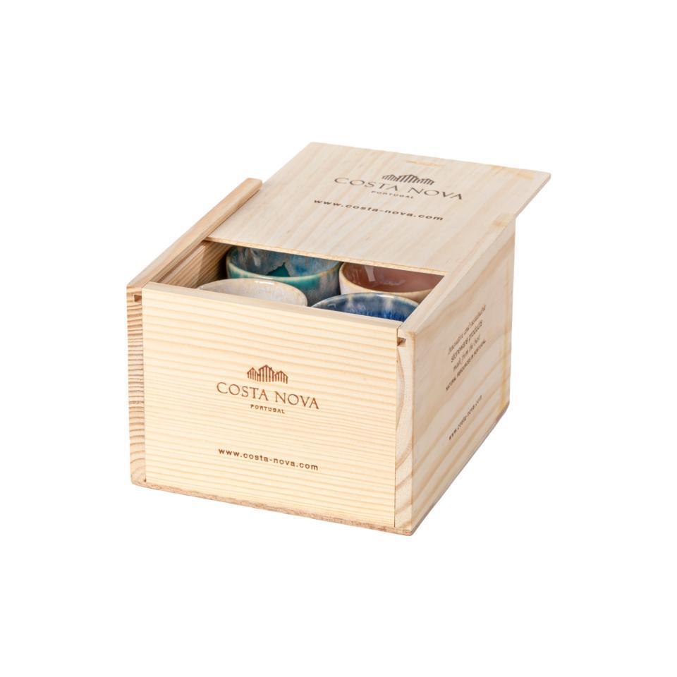 Gift Box Set 8 Espresso Cups, multicolor