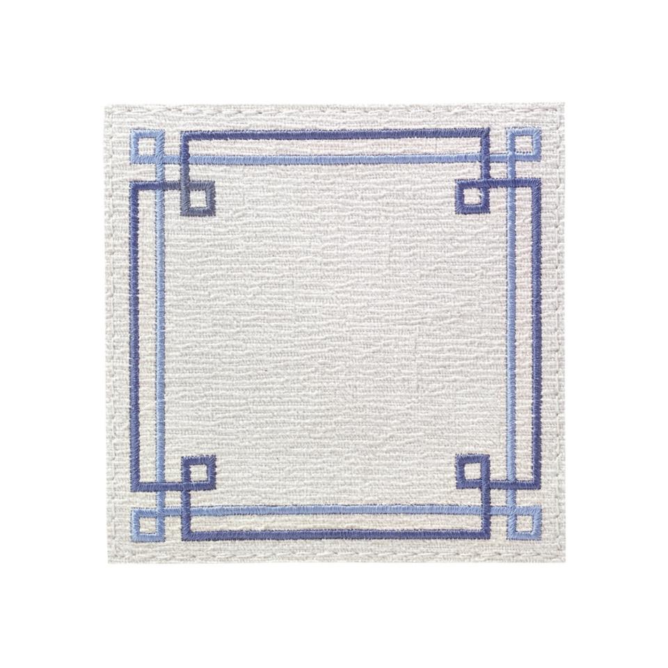 White/Blue Set of 4