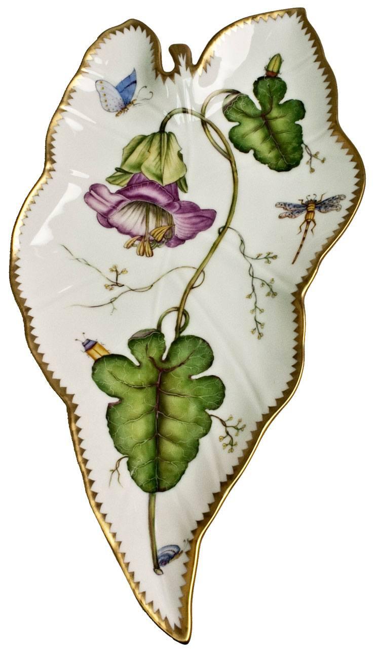 Purple Flower Leaf Tray