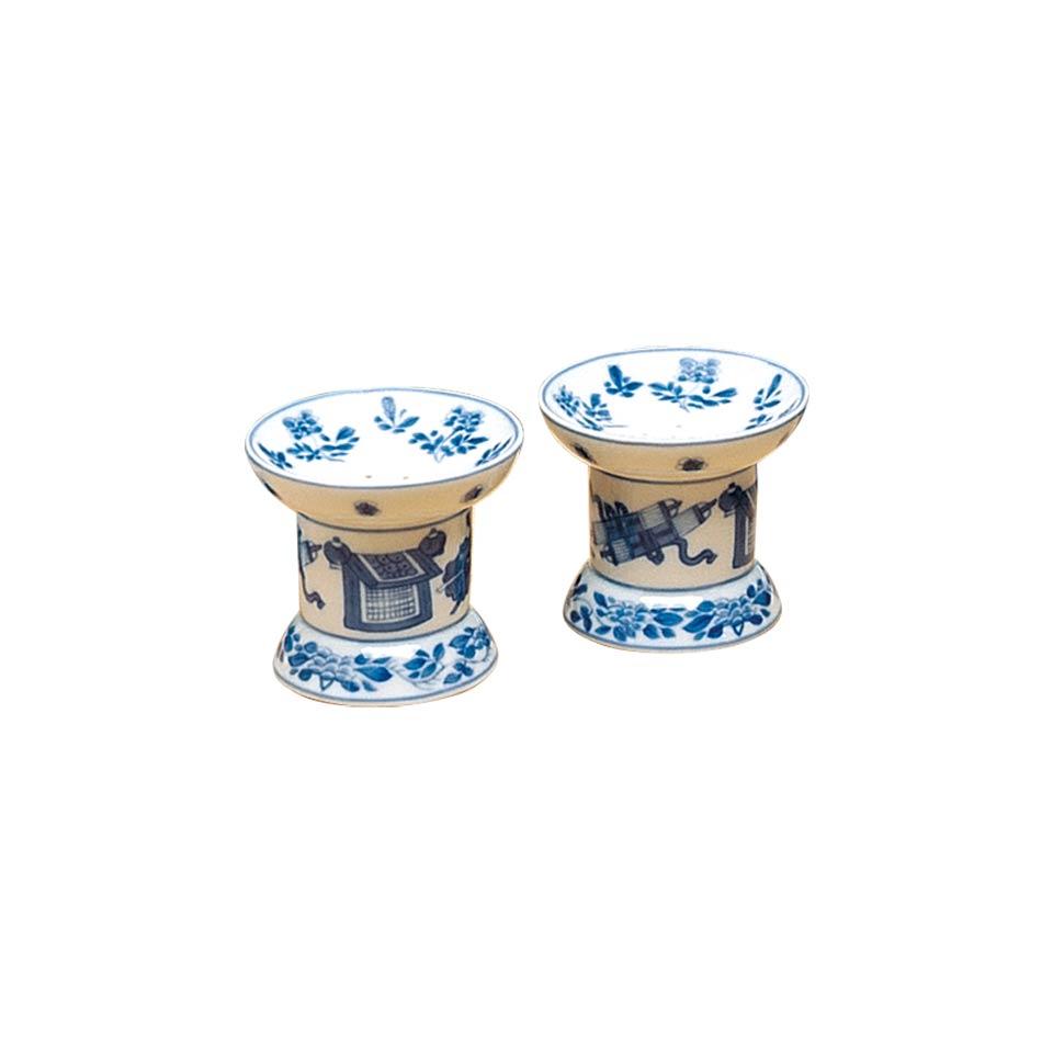 Blue & White Salt & Pepper Set