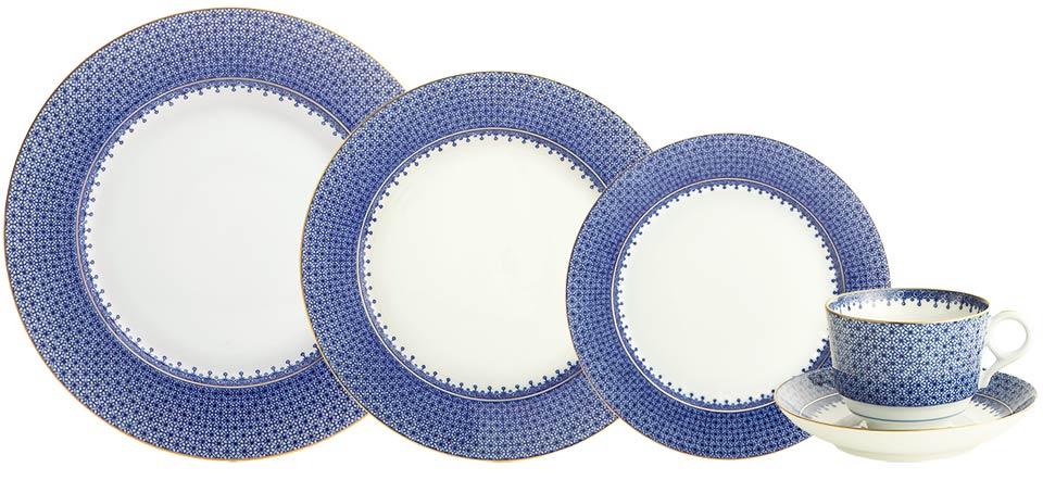 Blue Lace 5Pc Place Setting
