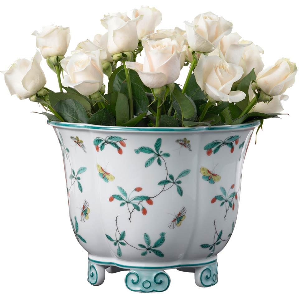 Famille Verte Five-Lobed Cachepot