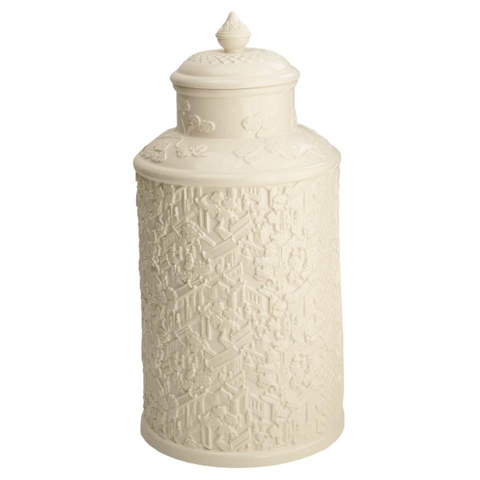 Creamware Wall Of China Covered Jar