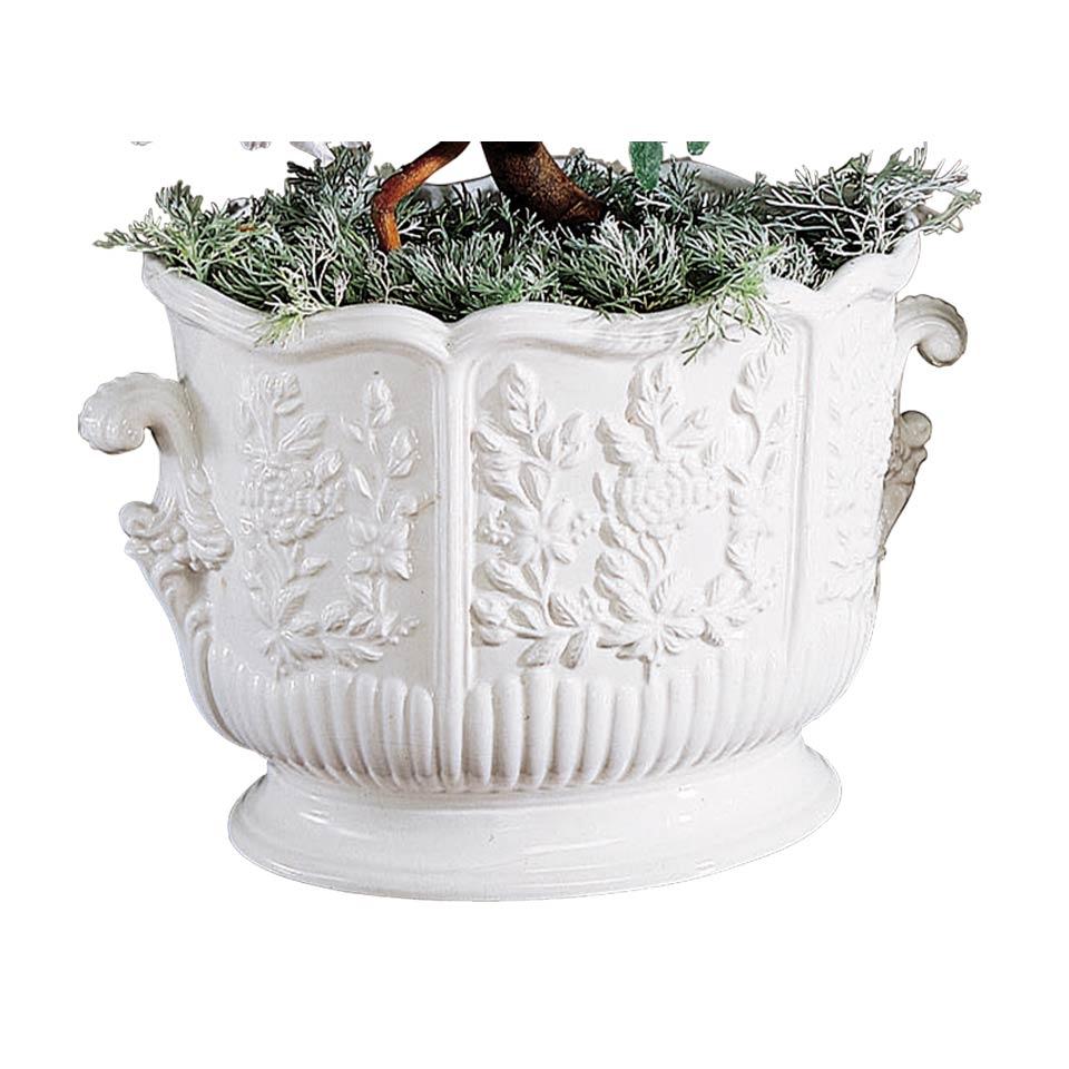 Oval Cachepot With Handles