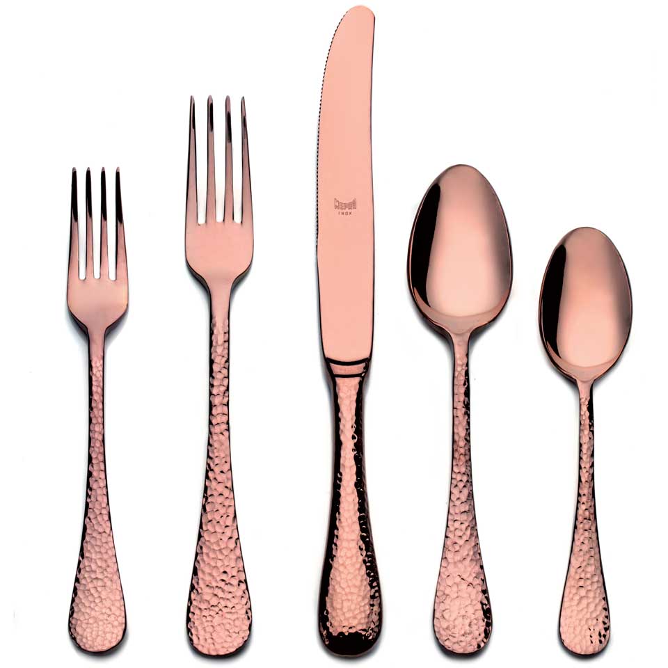 Cutlery Set 5 Pcs Place Setting Bronze