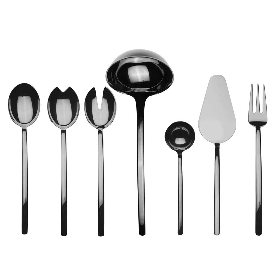 Full Serving Set 7 Pieces Oro Nero