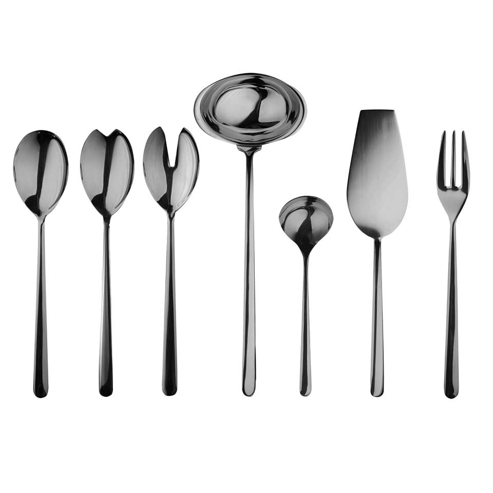 Full Serving Set 7 Pieces Oro Nero