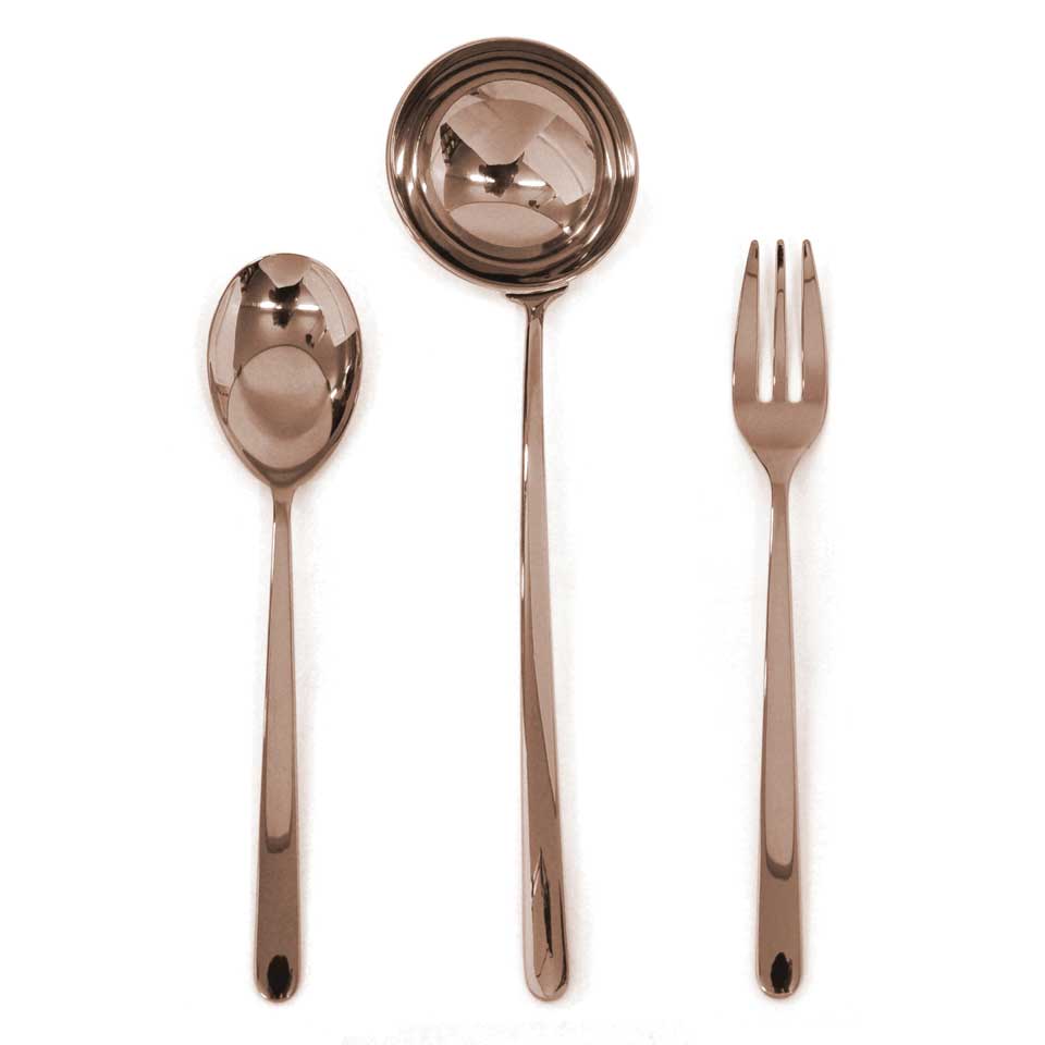 Serving Set 3 Pieces Bronzo