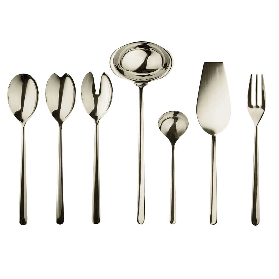 Full Serving Set 7 Pieces Champagne