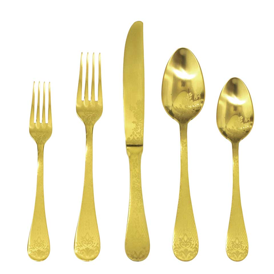 Cutlery Set 5 Pcs Place Setting Oro