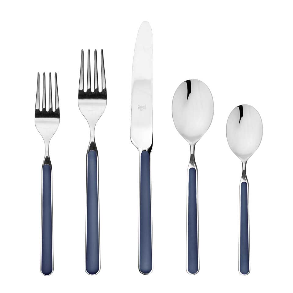 Cutlery Set 5 Pcs Place Setting Cobalt