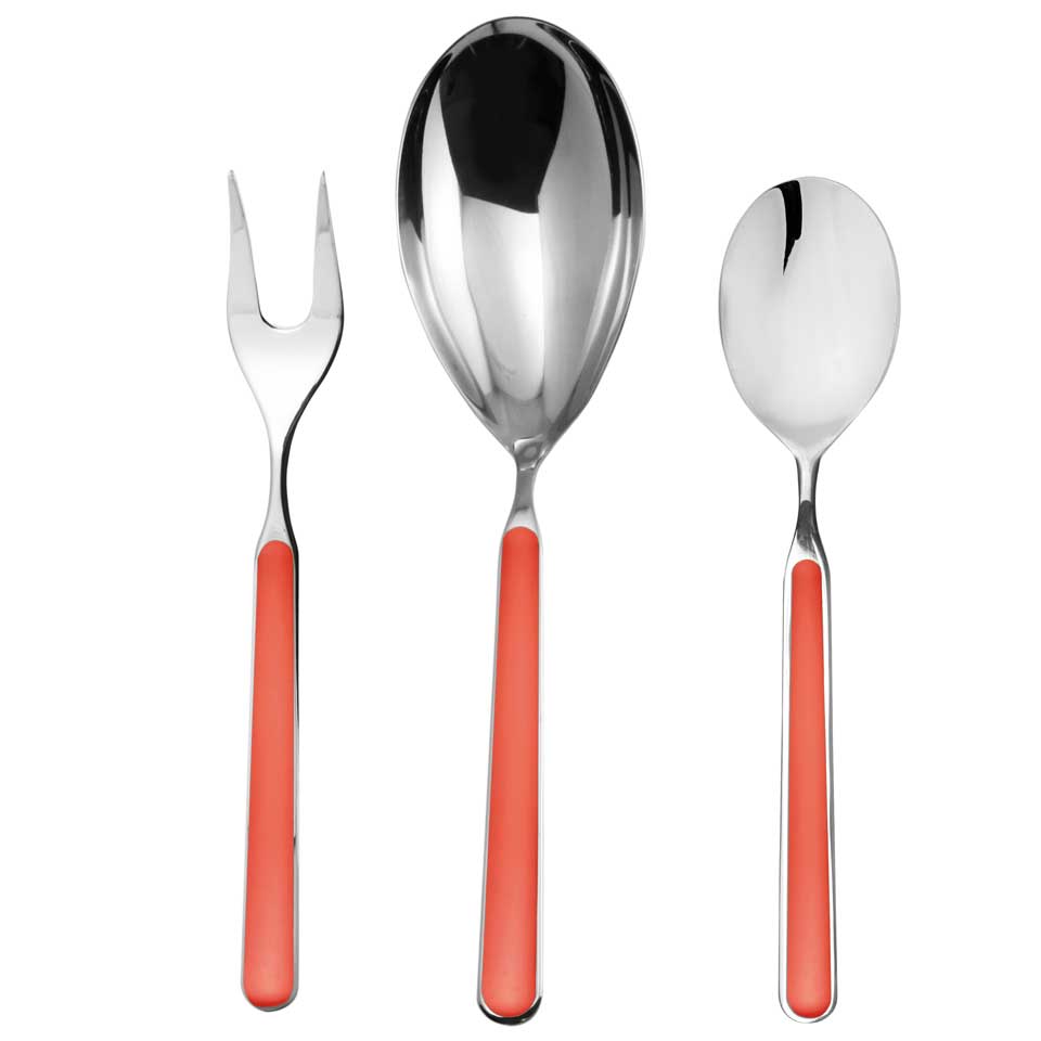Serving Set 3 Pieces New Coral