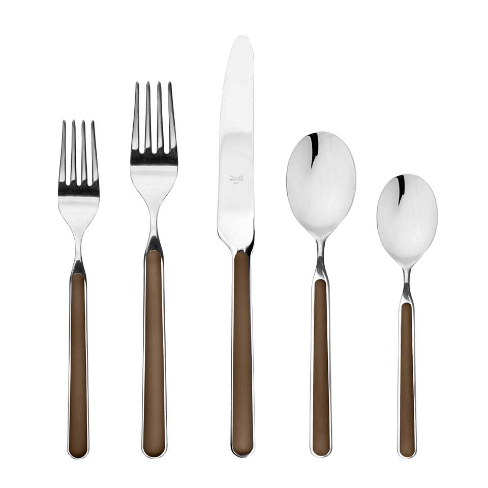 Cutlery Set 20 Pcs Tobacco