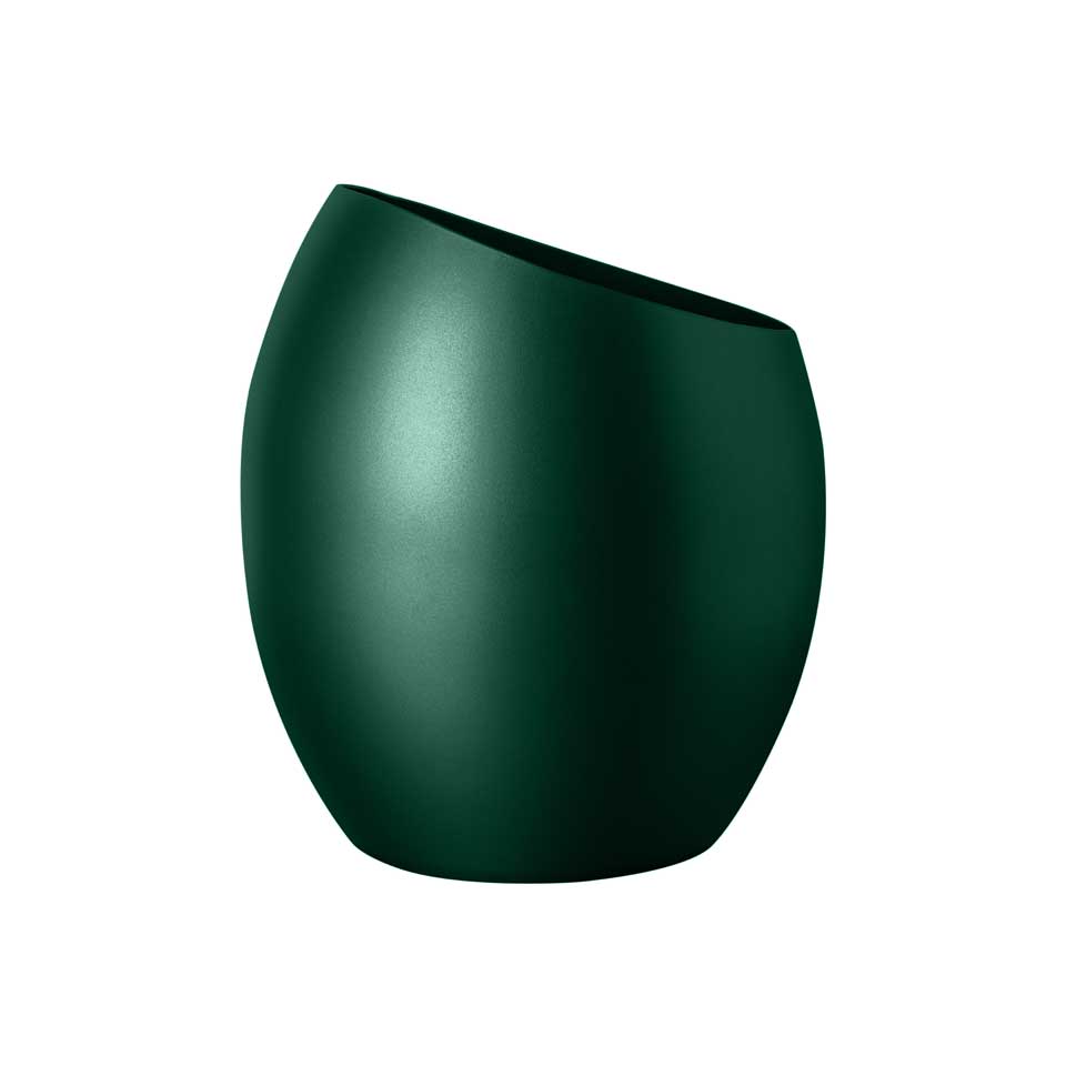 Mercurio Wine Bucket / Vase Cm. Diam 7.5" Materic Green