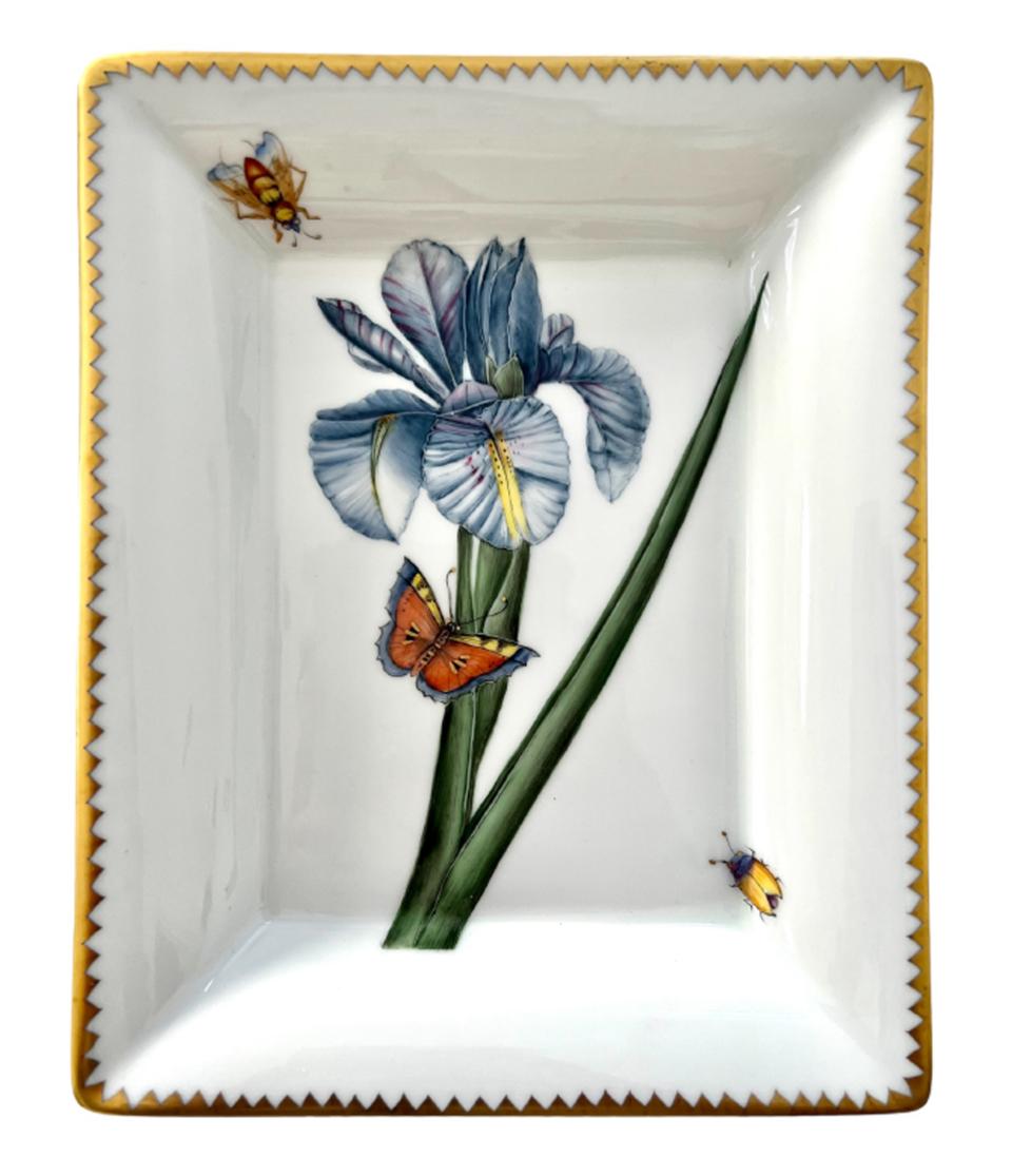 Blue Iris Flower Tray
