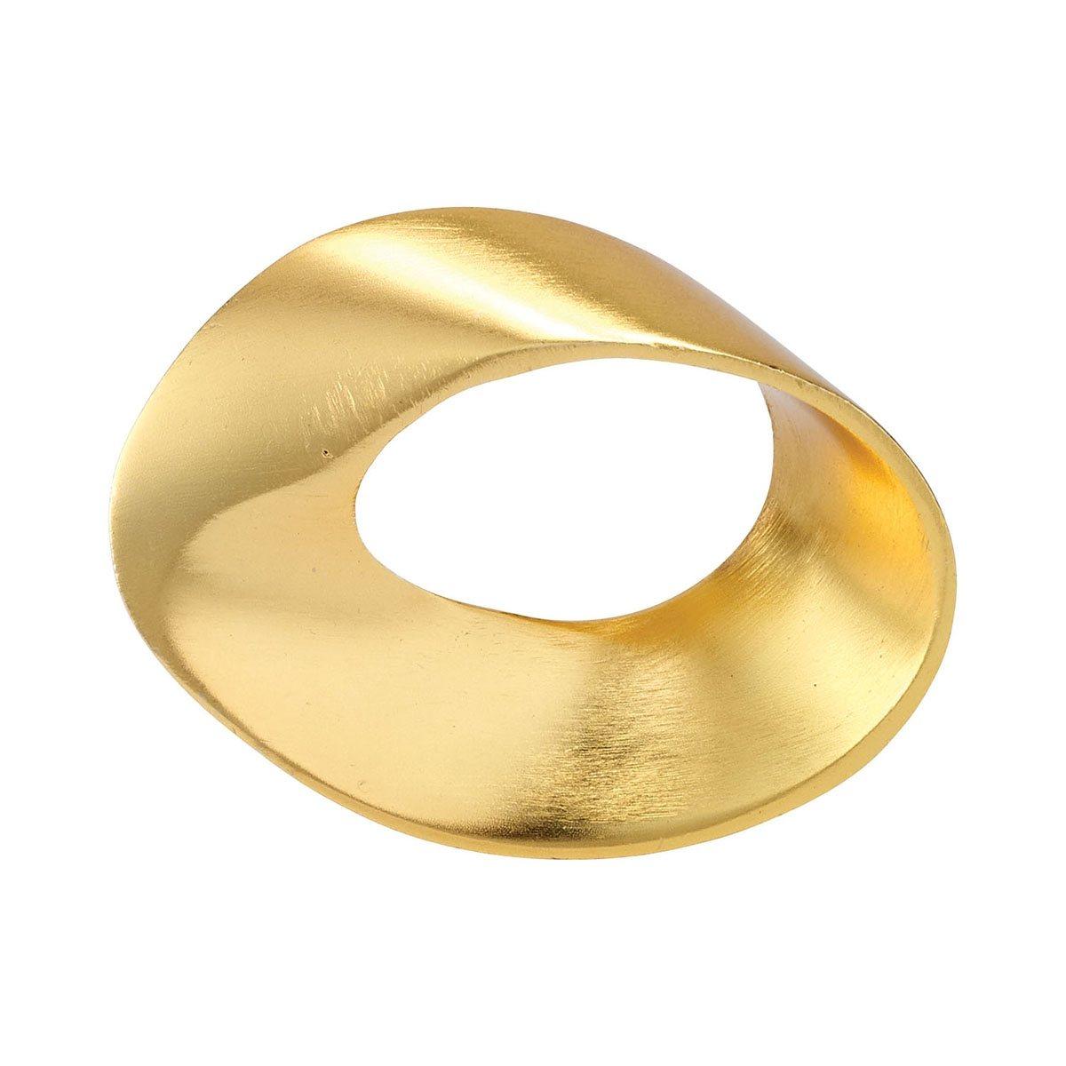 Gold napkin ring set of 4