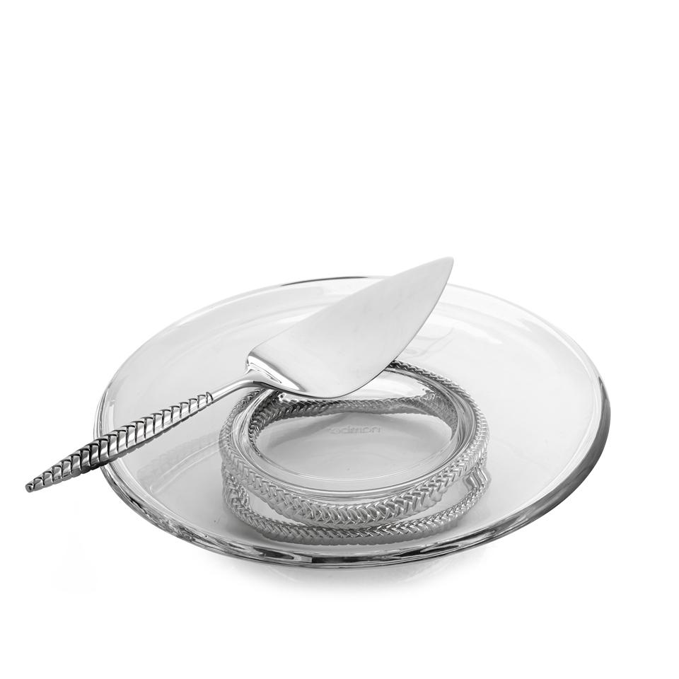Pedestal Cake Plate With Cake Server