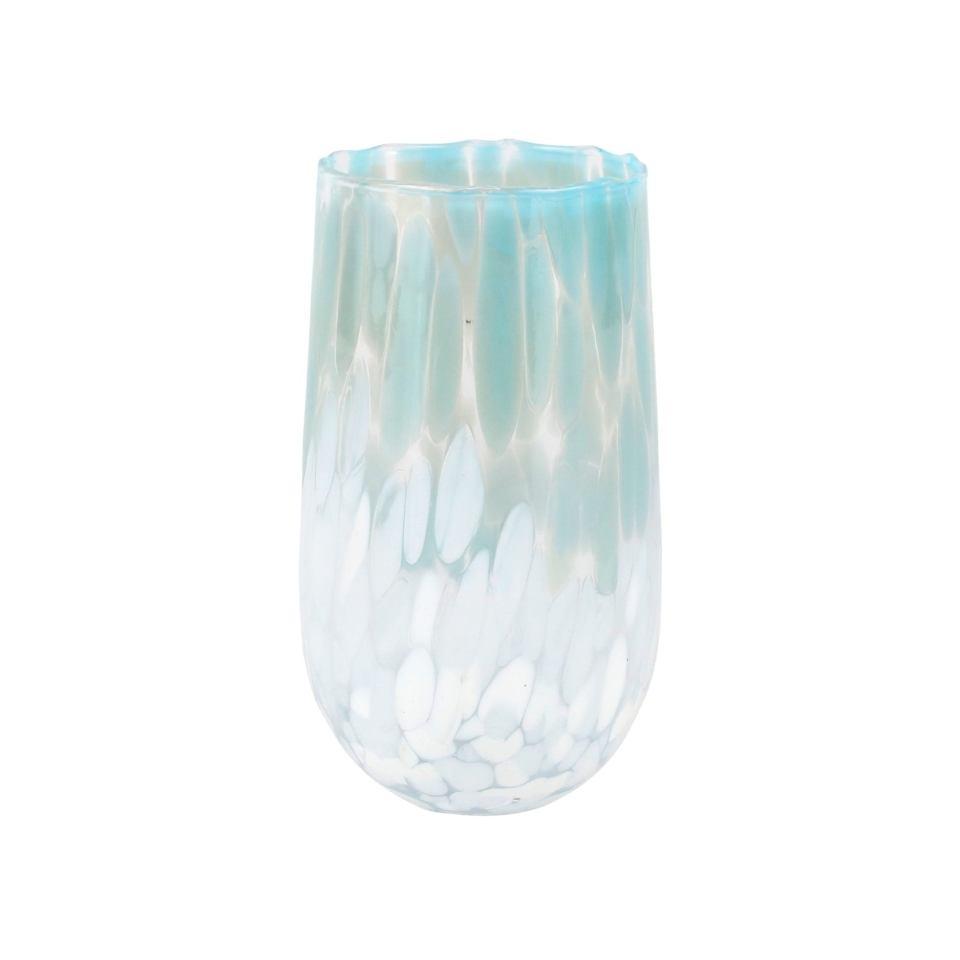 Light Blue and White High Ball