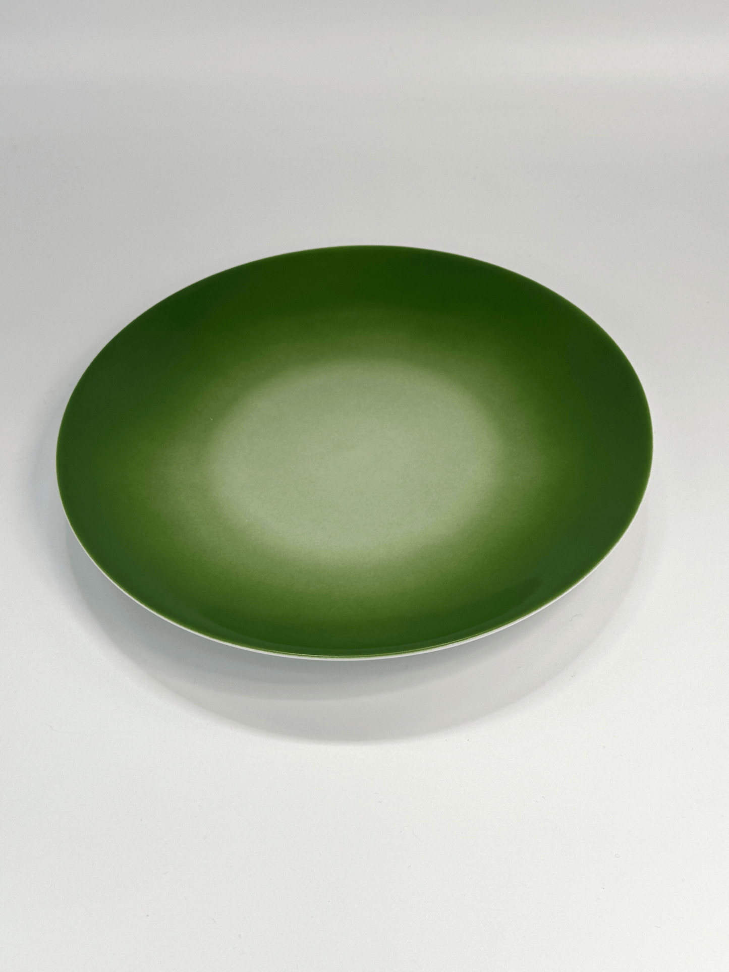 Moss green dessert plate