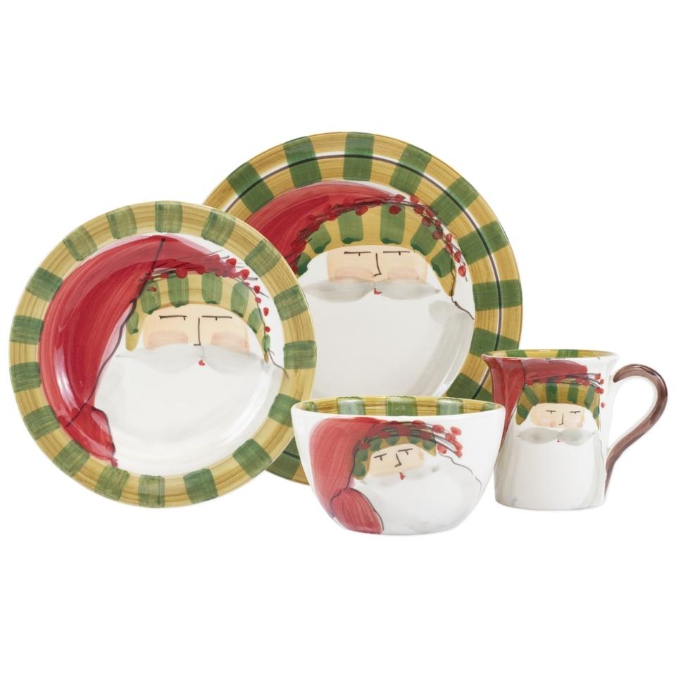 Striped Hat Four-Piece Place Setting