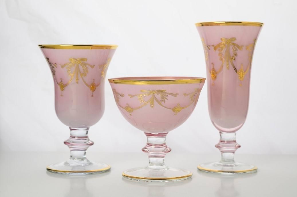 Rialto Borghese Pink with Gold, Flute