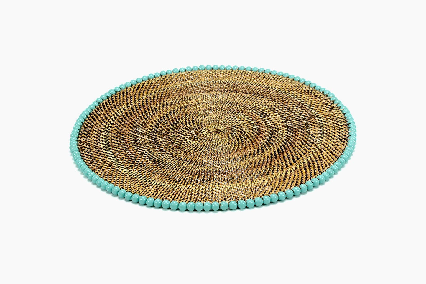 Placemat with Beads Aqua Set of 4 pcs