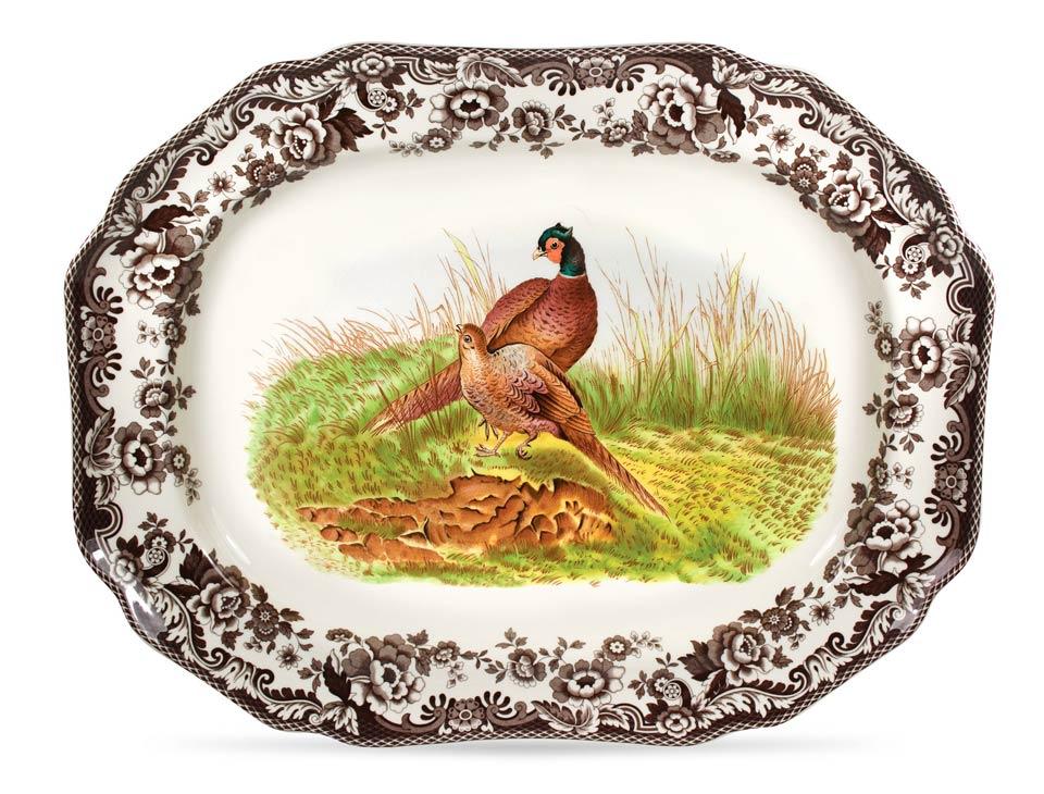 Pheasant Octagonal Platter