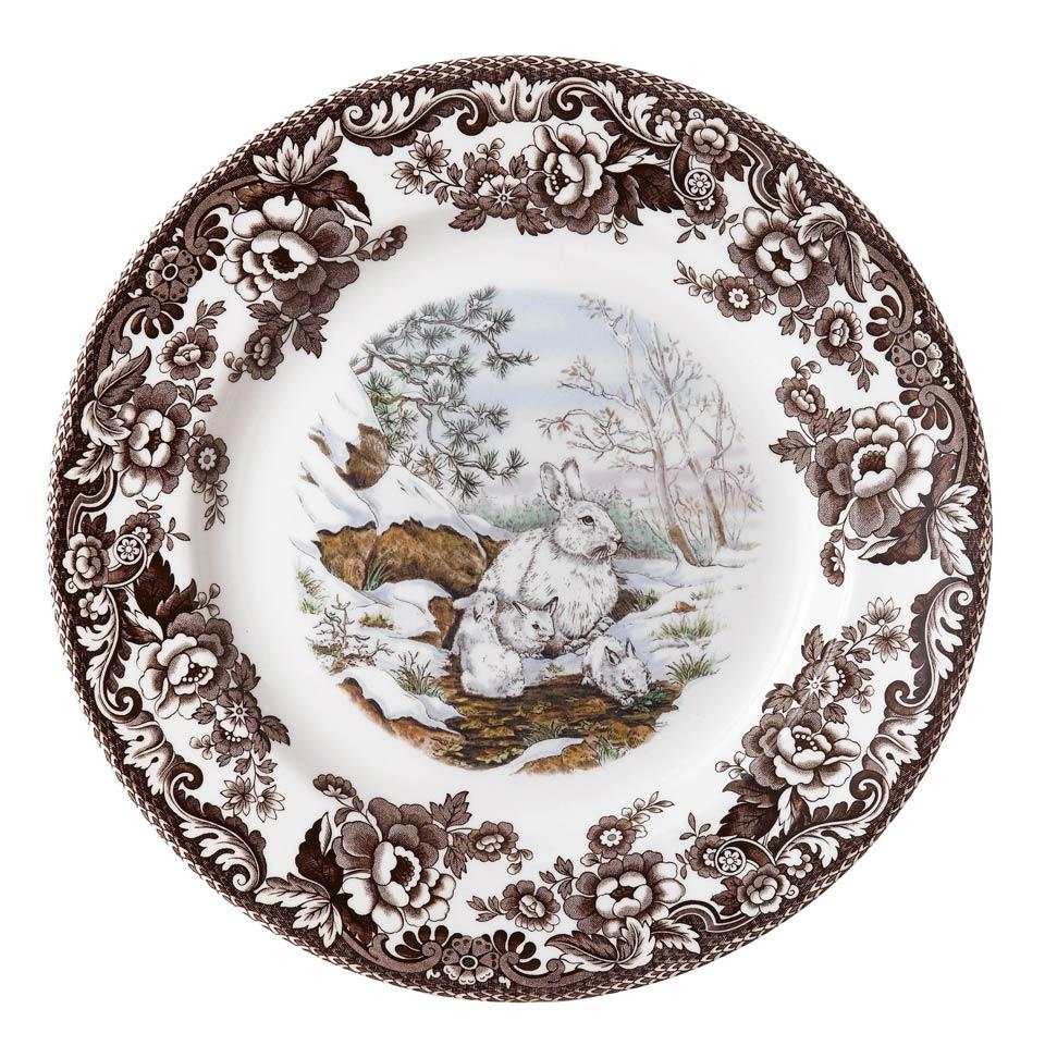 Snow Rabbit Dinner Plate