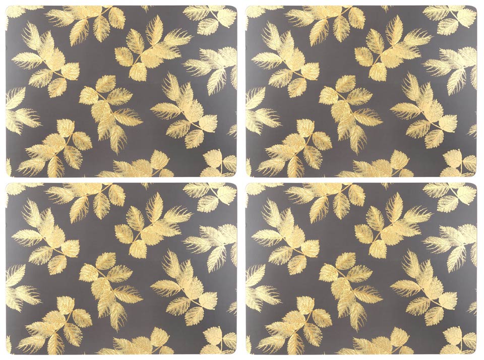 Large Placemats - Set of 4 Dark Grey