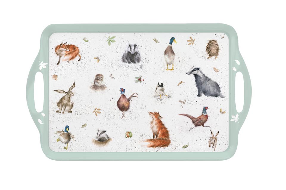 Large Melamine Handled Tray