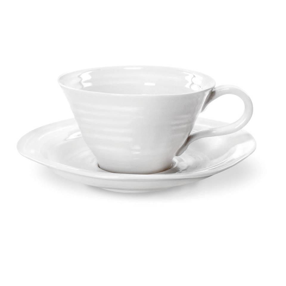Sophie Conran-White TEACUP/SAUCER 8 OZ WHITE