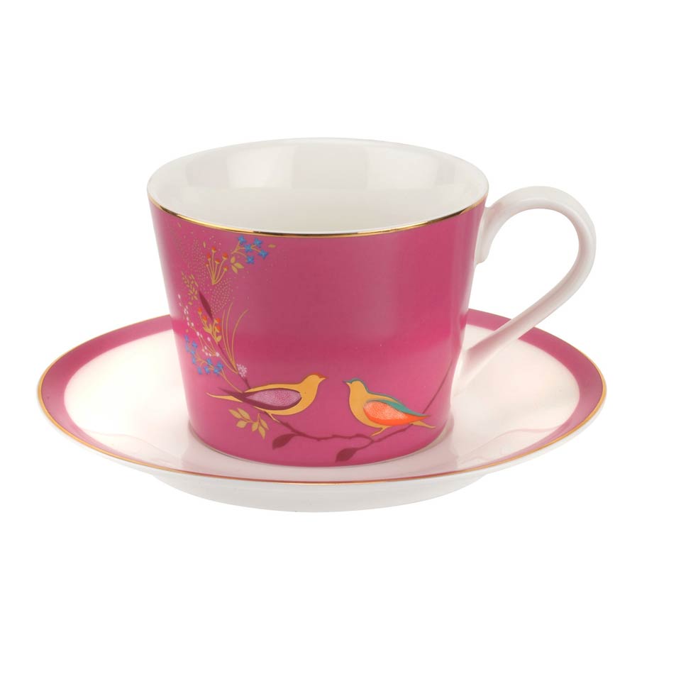 Tea Cup & Saucer - Pink