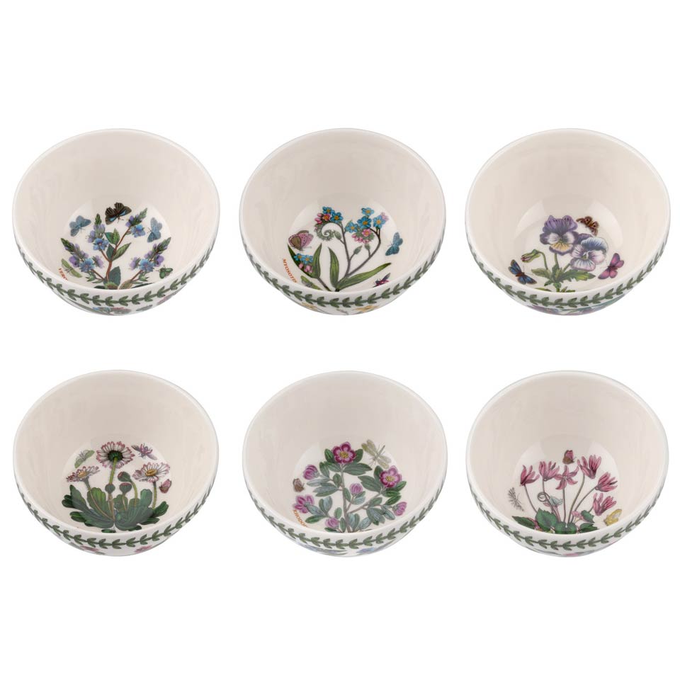 SET OF 6 ASSORTED STACKING BOWL 5"