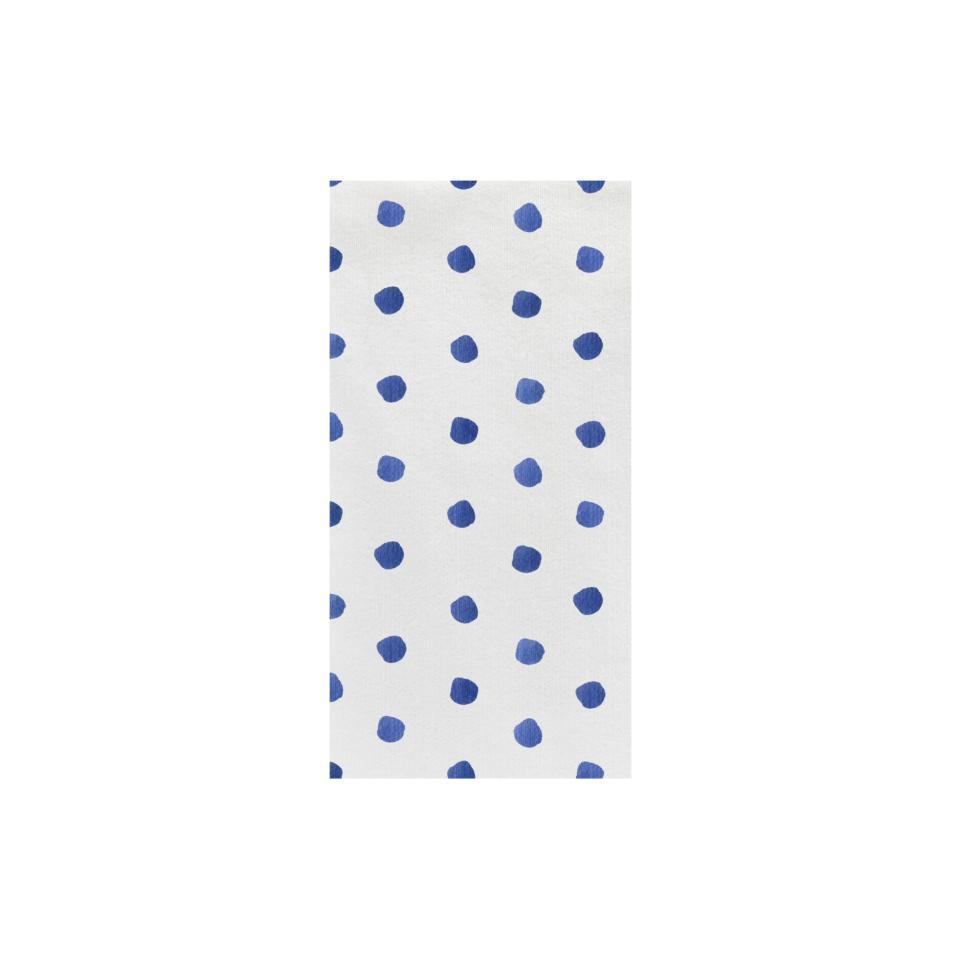 Dot Blue Guest Towels (Pack of 20)
