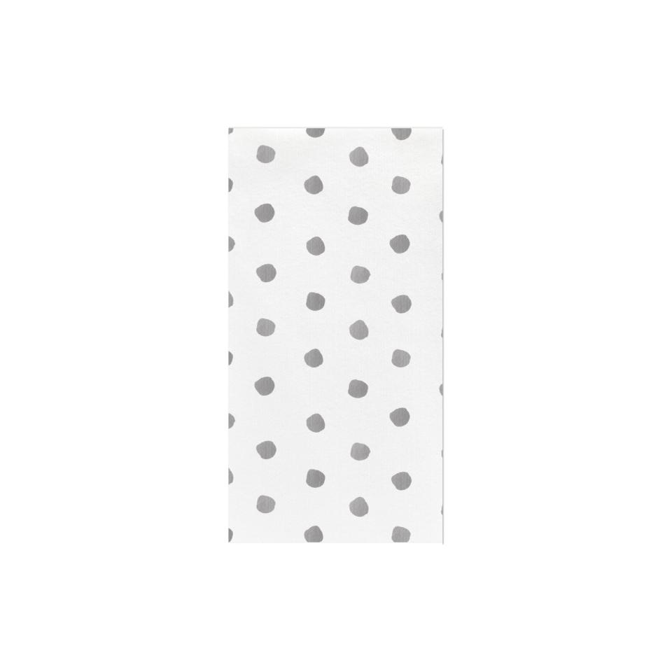 Dot Light Gray Guest Towels (Pack of 20)