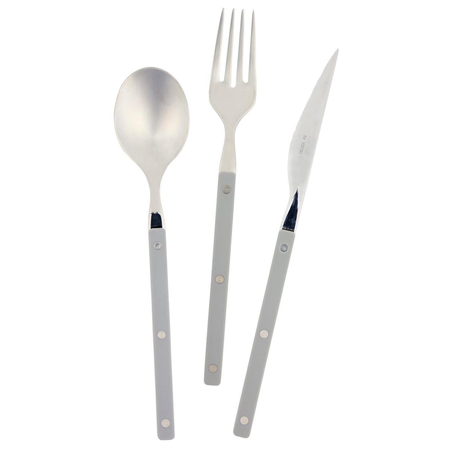 Pastello Gray Three-Piece Place Setting