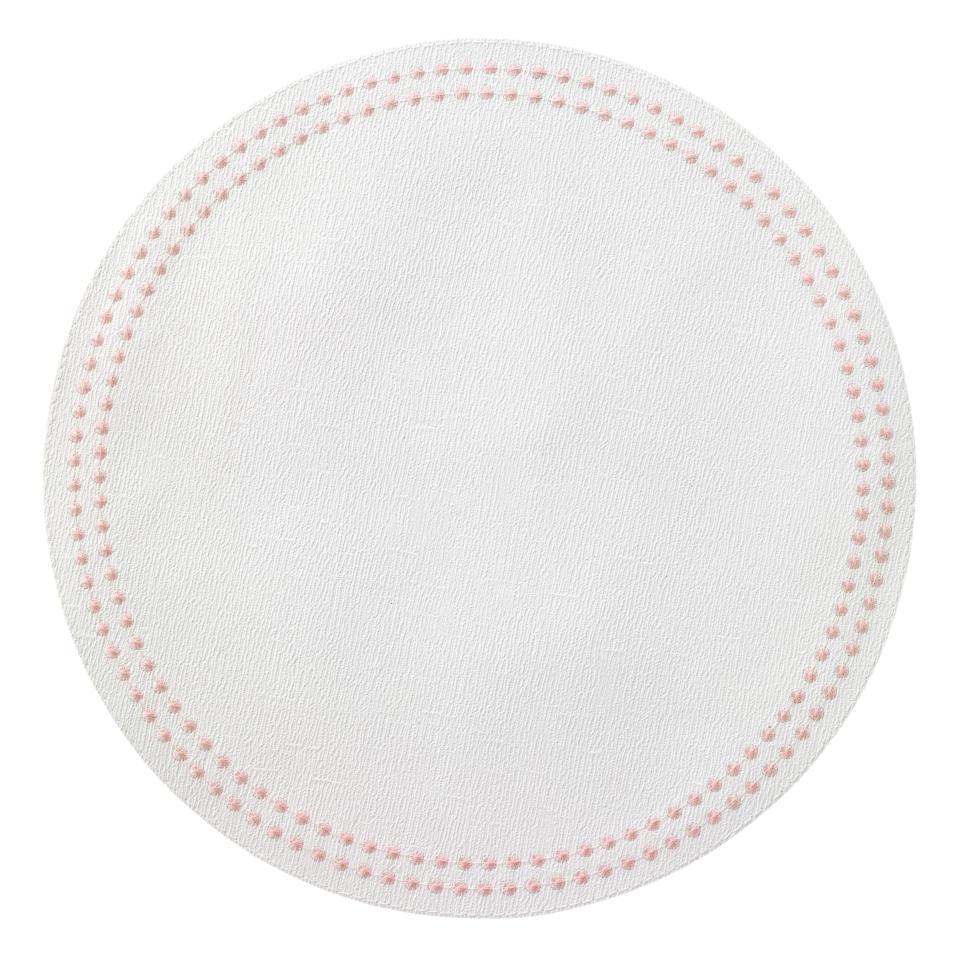Pure White/Rose Mats - Pack of 4