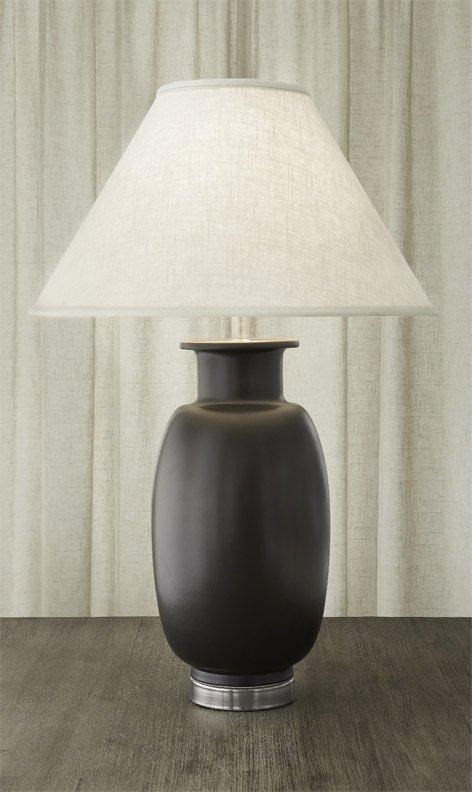 Vase Lamp Red & Black