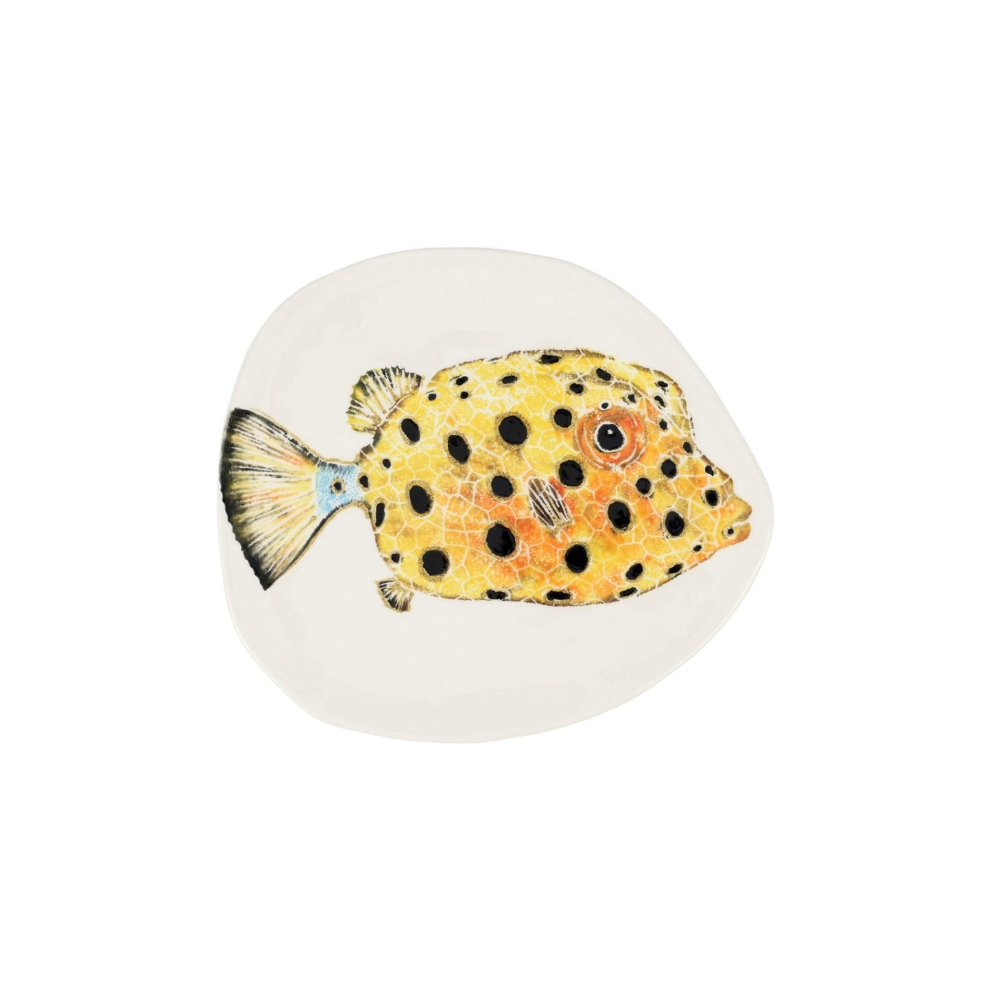 Box Fish Small Round Platter