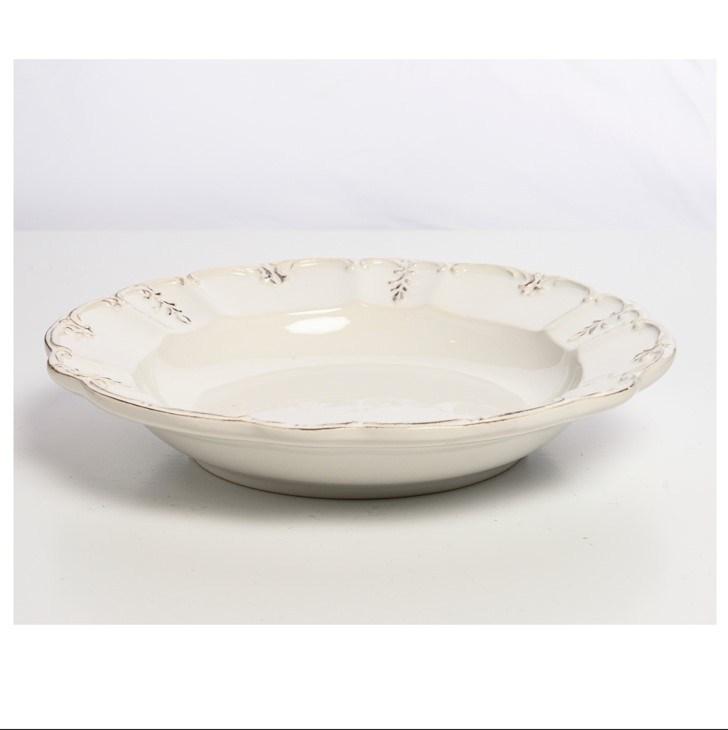 Renaissance White Pasta Bowl