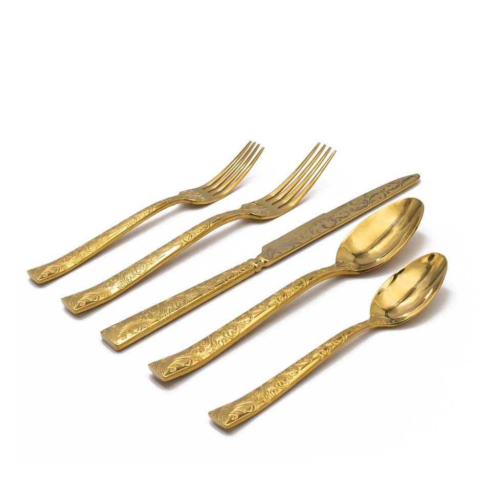Gold 20 Piece Set ( four 5 pc place settings)