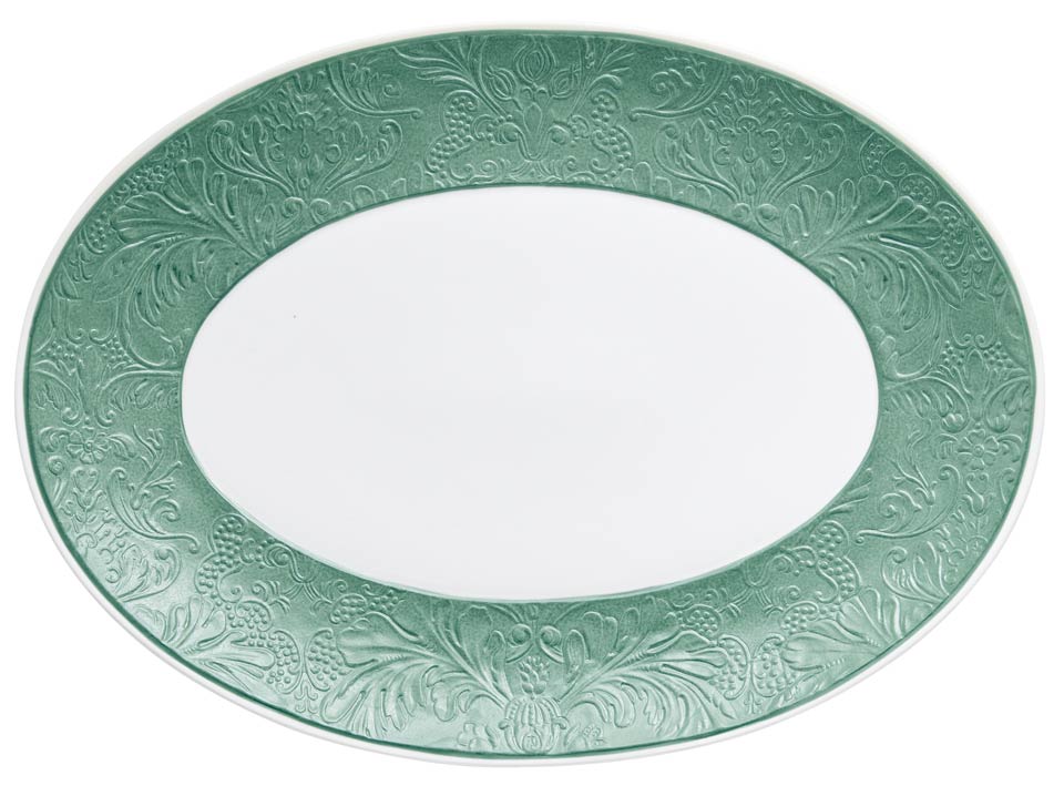 Turquoise - Oval Platter 14.2 x 10.2 in