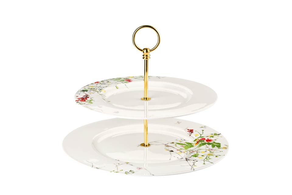 Etagere 2 Tiers w/ Rim Plates