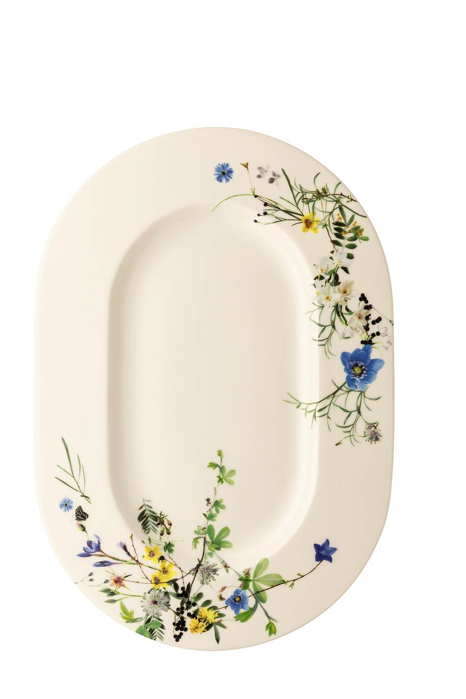 Platter Oval Rim 16 x 11 1/2 in