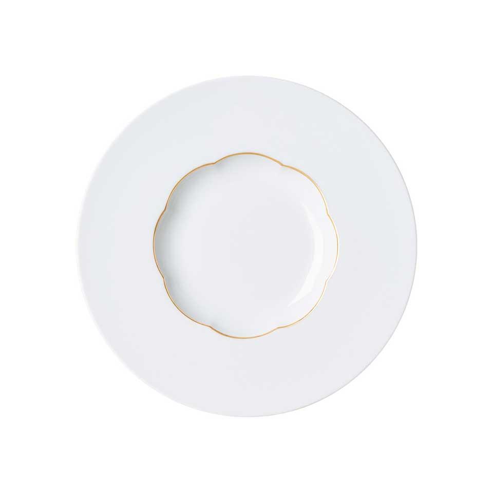 Soup Plate (medium) 10 1/4 in Gold Band