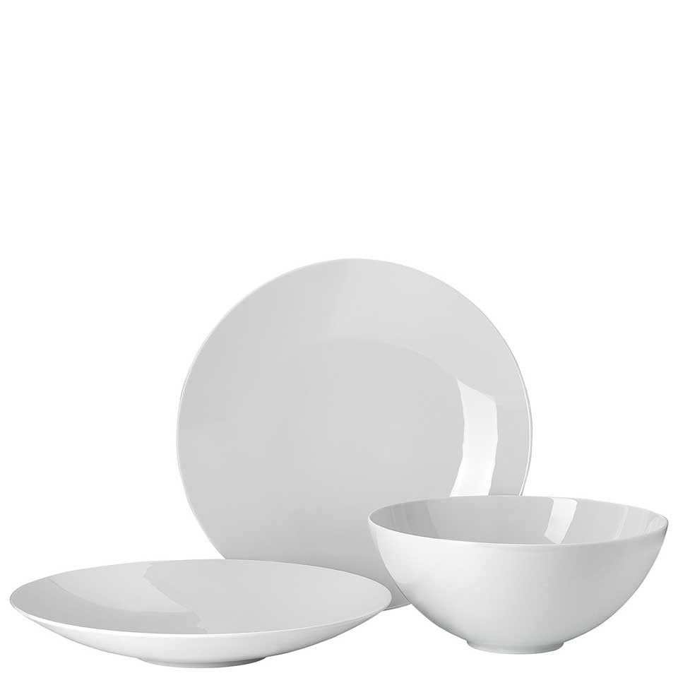 Set 3 Pcs (2 X Allrounder Plate 11 In & Bowl Large 8 1/2 In)